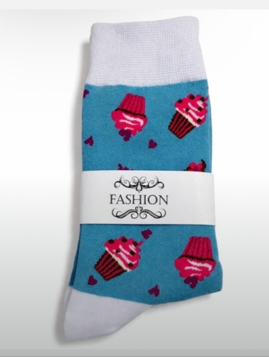 Fashion Bug Accessories - Cupcake 🧁 Print Socks 🩵🩷
